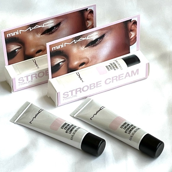 MAC *BUNDLE* 2x Mini Strobe Cream PINKLITE 1 oz Total - Picture 10 of 13